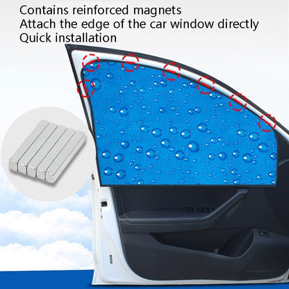 4 in 1 R-2938 Single-Layer Sun Protection Magnetic Car Curtain Vehicle Water Drop Sunshade - In Car by buy2fix | Online Shopping UK | buy2fix