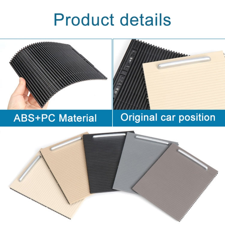 Car Center Console Water Cup Holder Cover Trim for Volkswagen Magotan / CC / Passat, Left Driving(Dark Beige) by buy2fix