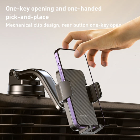 Yesido C172 Suction Cup Type Bending Arm Car Phone Holder (Black) by Yesido