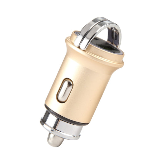 AR-CA08 12W 2A USB-C / Type-C + USB Ports Car Charger (Gold) by buy2fix