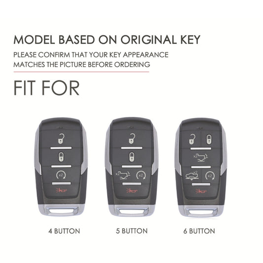 For Dodge Ram 5-button C162 Car Key Leather Protective Case (Brown) by buy2fix