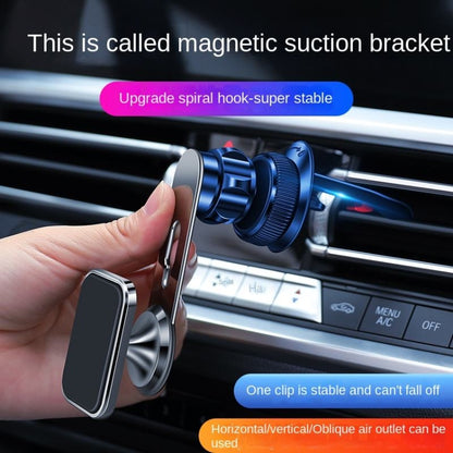 F23 Car Air Outlet Vent Magnetic Phone Navigation Mount Bracket (Silver) - In Car by buy2fix | Online Shopping UK | buy2fix