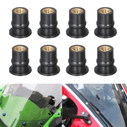 20pcs / 1 Set M5 Universal Motorcycle Windshield Brass Nuts by buy2fix