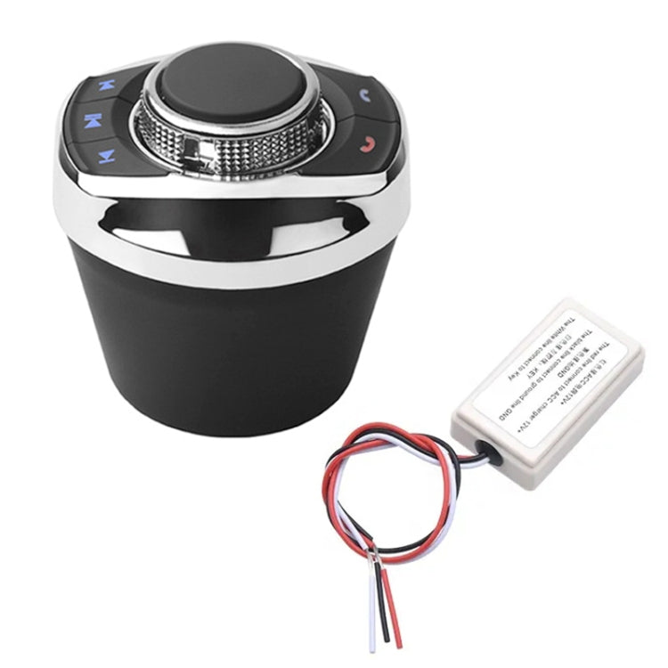 Multifunctional Car Cup Holder Wireless Knob Button Steering Wheel Button Remote Control with Light - In Car by buy2fix | Online Shopping UK | buy2fix