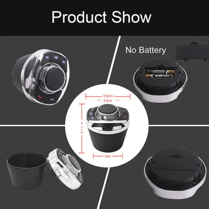 Multifunctional Car Cup Holder Wireless Knob Button Steering Wheel Button Remote Control with Light - In Car by buy2fix | Online Shopping UK | buy2fix