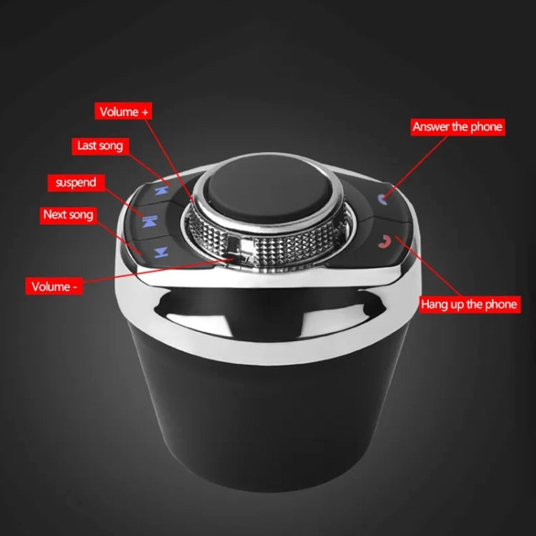 Multifunctional Car Cup Holder Wireless Knob Button Steering Wheel Button Remote Control with Light - In Car by buy2fix | Online Shopping UK | buy2fix