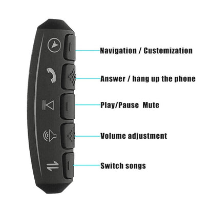 Universal Steering Wheel Controller Multifunctional Wireless DVD Navigation Key Remote Controller - In Car by buy2fix | Online Shopping UK | buy2fix