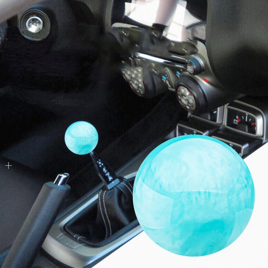 Car Modified Marble Star Gear Head Shifter Cover with Adapter (Light Blue) - In Car by buy2fix | Online Shopping UK | buy2fix