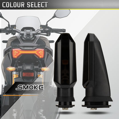 2pcs For Honda RS150 XRE300 CRF300 X-ADV Motorcycles LED Turn Signal Light(Black) by buy2fix