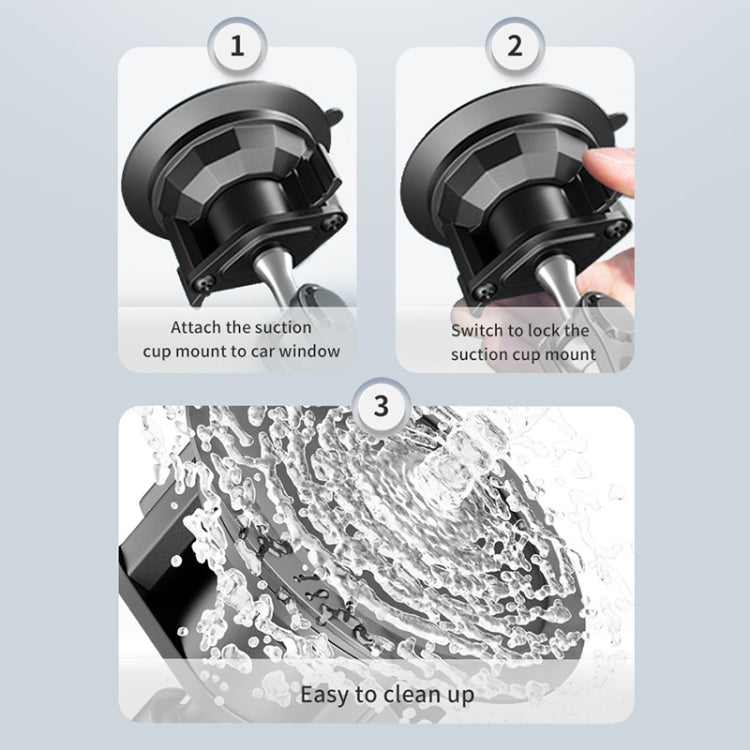 UBA-P1 Car Flexible Tablet Suction Cup Clamp Holder without Remote Control -  by buy2fix | Online Shopping UK | buy2fix