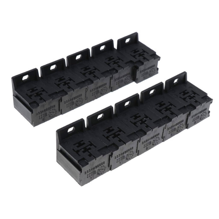 30A-80A Relay Base Holder 5-pin Socket with 50 Pieces Terminals by buy2fix
