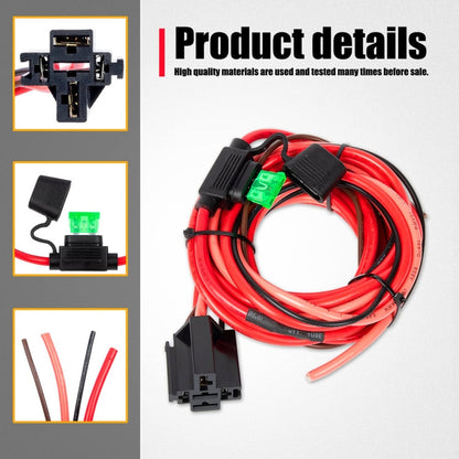 Universal 12V Electric Fuel Pump Relay Kit -  by buy2fix | Online Shopping UK | buy2fix