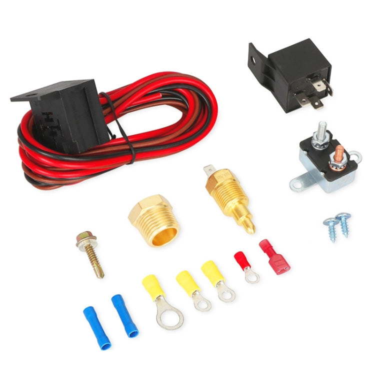 Car Temperature Sensor Switch Electric Cooling Fan Thermostat Wire Harness Assembly by buy2fix