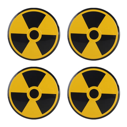 4 in 1 Car Wheel Hub Decorative Sticker, Diameter: 5.8cm by buy2fix