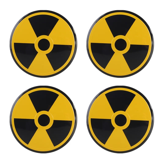 4 in 1 Car Wheel Hub Decorative Sticker, Diameter: 5.8cm by buy2fix