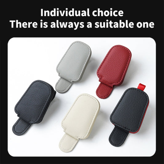 Car Sun Visor Glasses Clip Multi-functional Card Storage Bracket (Red) by buy2fix