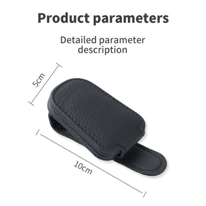 Car Sun Visor Glasses Clip Multi-functional Card Storage Bracket (Black) by buy2fix