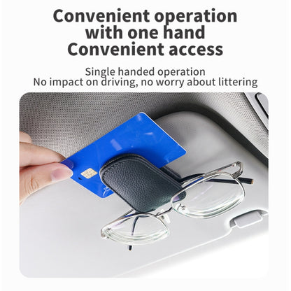 Car Sun Visor Glasses Clip Multi-functional Card Storage Bracket (Grey) by buy2fix