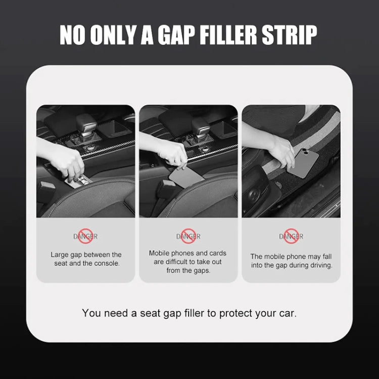 Car Seat Gap Bar Car Interior Armrest Box Gap Leak-proof Filler (Red) by buy2fix