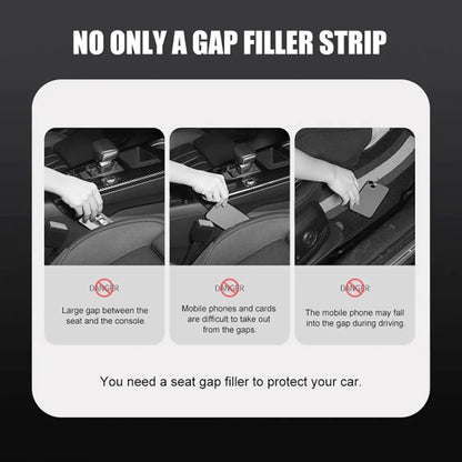 Car Seat Gap Bar Car Interior Armrest Box Gap Leak-proof Filler (Red) by buy2fix