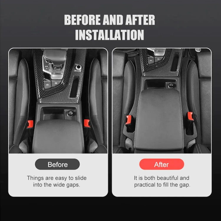 1 Pair Car Seat Gap Bar Car Interior Armrest Box Gap Leak-proof Filler (Grey) - Seat Accessories by buy2fix | Online Shopping UK | buy2fix