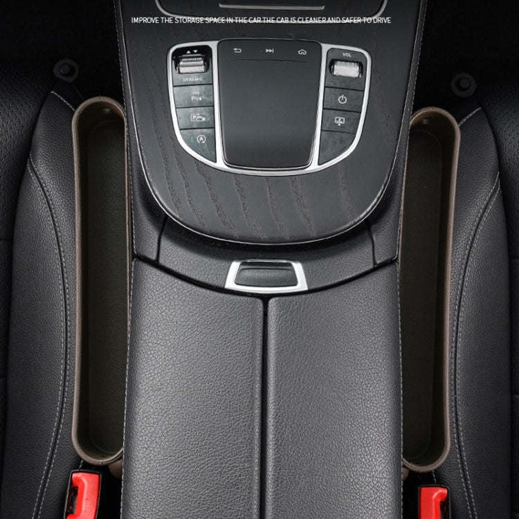 Car Gap Storage Box Multifunctional Car Seat Crevice Storage Box, Specification: Single Pack (Brown) by buy2fix