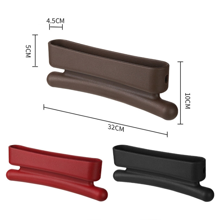 Car Gap Storage Box Multifunctional Car Seat Crevice Storage Box, Specification: 1 Pair (Brown) by buy2fix