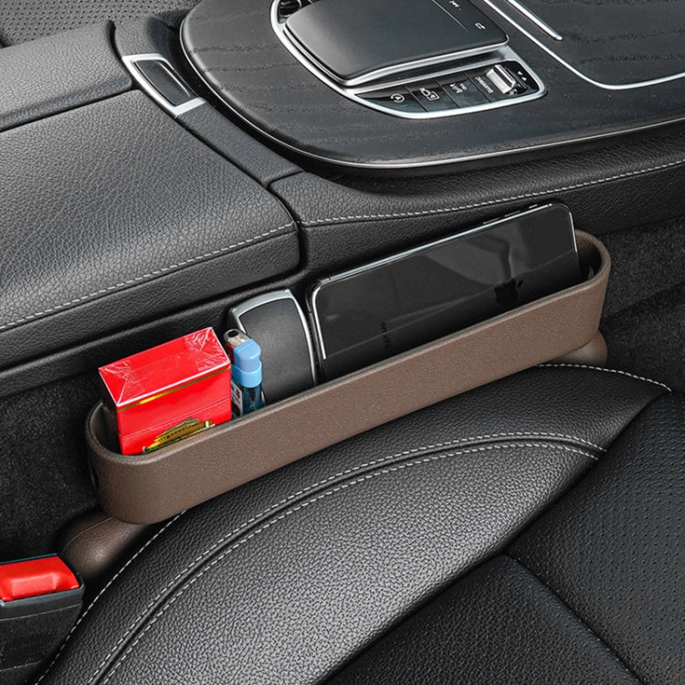Car Gap Storage Box Multifunctional Car Seat Crevice Storage Box, Specification: 1 Pair (Brown) by buy2fix