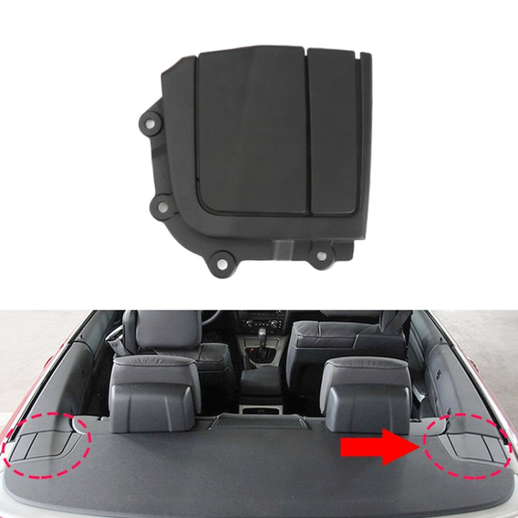 For BMW 3 Series E93 Left Driving Car Convertible Rear Platform Right Hinge Cover Folding Cover 5437 7175 480(Black) by buy2fix