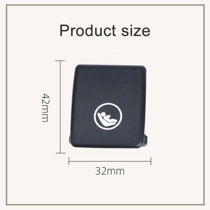 Child Seat Rear Row Seat Safety Belt Anchor Cover For volvo V90 / S90 / S60 / XC40 / XC60, Left-Drive(Black) by buy2fix
