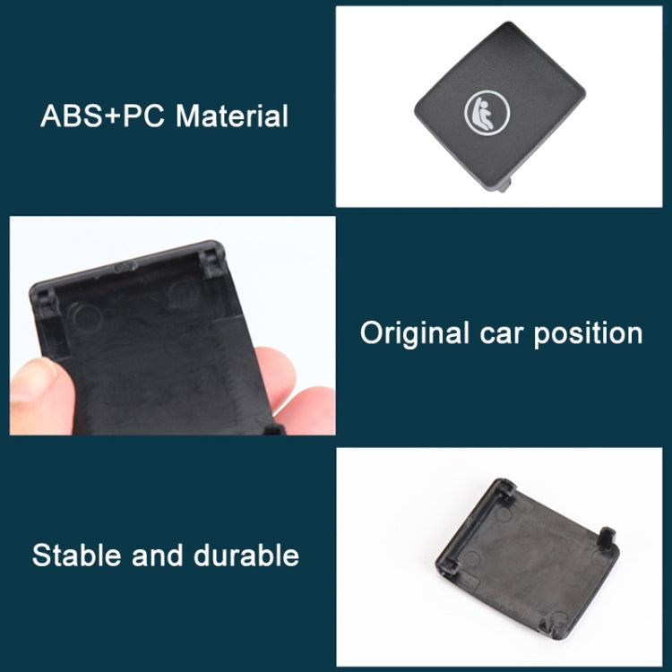 Child Seat Rear Row Seat Safety Belt Anchor Cover For volvo V90 / S90 / S60 / XC40 / XC60, Left-Drive(Black) by buy2fix