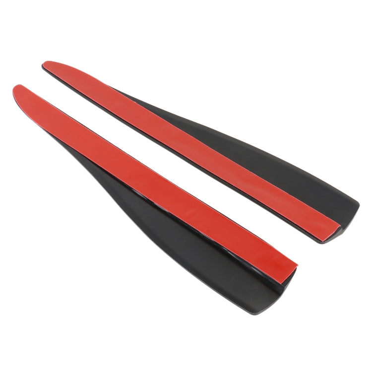 1 Pair Car Solid Color Silicone Bumper Strip, Style: Short (Black) - Anti Collision Sticker by buy2fix | Online Shopping UK | buy2fix