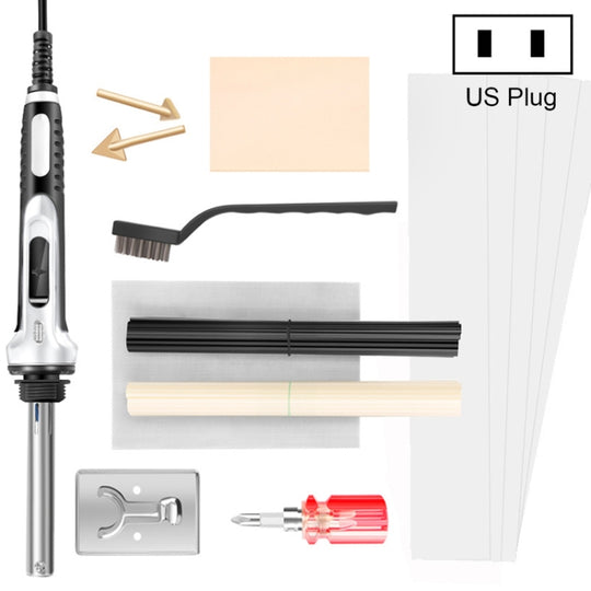100W Electric Soldering Iron Plastic Welding Machine Car Bumper Repair Plier, US Plug (White)
