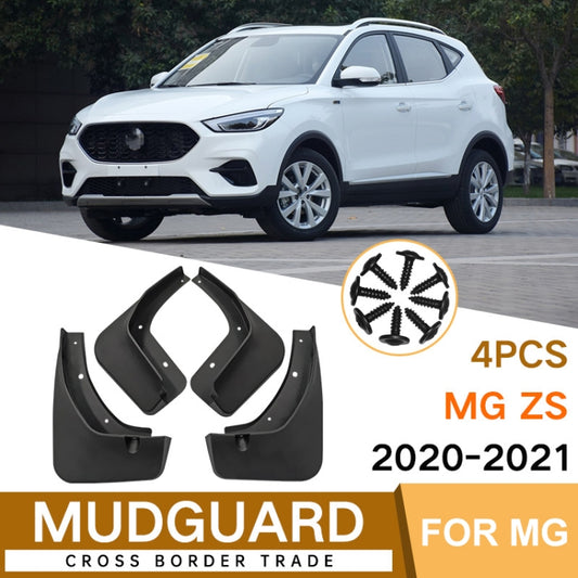 For MG ZS 2020-2021 4pcs/Set Car Auto Soft Plastic Splash Flaps Fender Guard by buy2fix