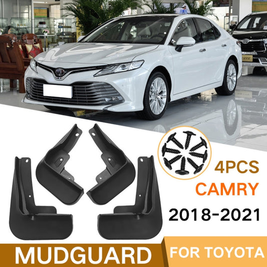 For Toyota Camry 2018-2021 4pcs/Set Car Auto Soft Plastic Splash Flaps Fender Guard by buy2fix