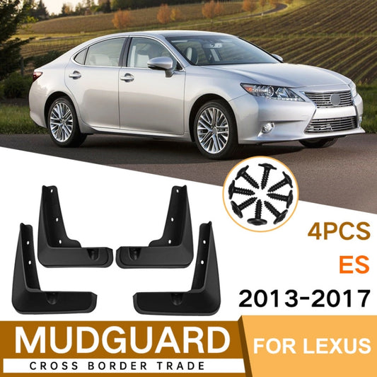 For Lexus ES 2013-2017 4pcs/Set Car Auto Soft Plastic Splash Flaps Fender Guard by buy2fix