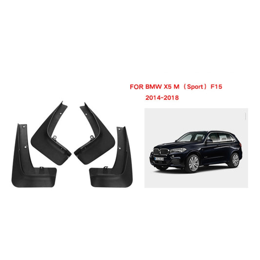 For BMW X5 M Sports F15 2014-2018 4pcs/Set Car Auto Soft Plastic Splash Flaps Fender Guard by buy2fix