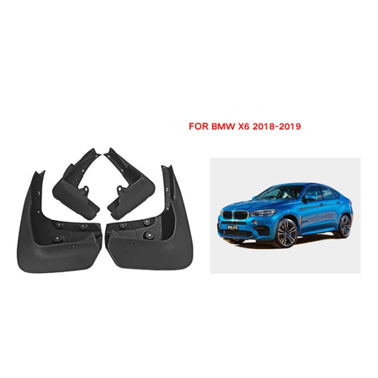 For BMW X6 2018-2019 4pcs/Set Car Auto Soft Plastic Splash Flaps Fender Guard by buy2fix