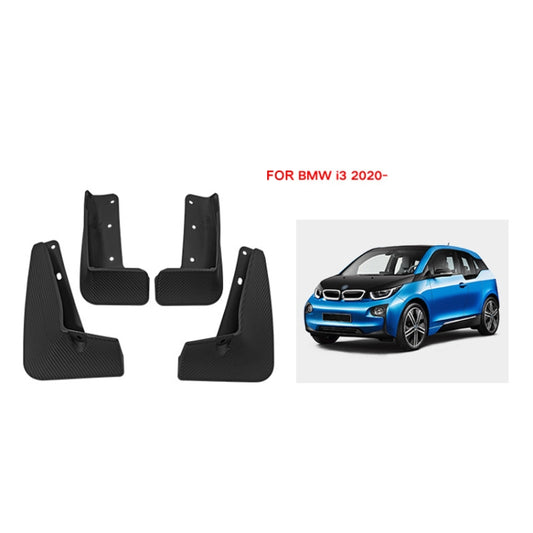 For BMW i3 Electric 2020-2021 4pcs/Set Car Auto Soft Plastic Splash Flaps Fender Guard by buy2fix