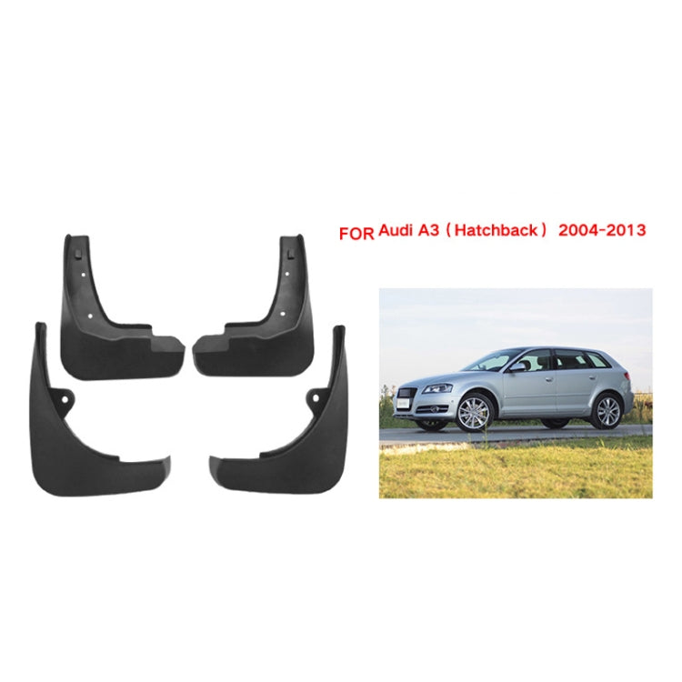 For Audi A3 2004-2013 4pcs/Set Car Auto Soft Plastic Splash Flaps Fender Guard - Mudguards by buy2fix | Online Shopping UK | buy2fix