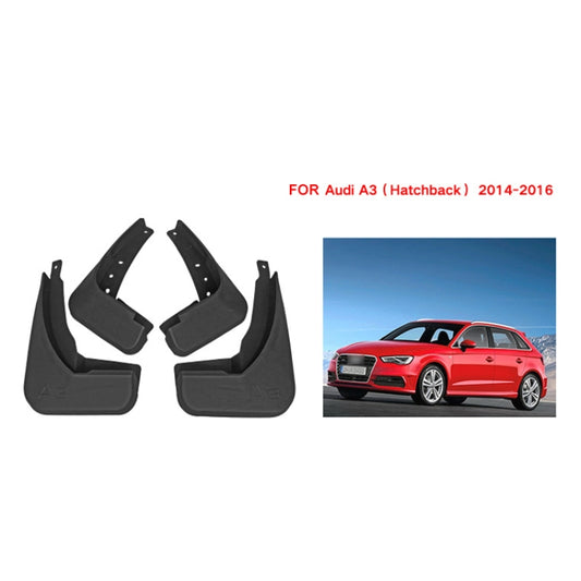 For Audi A3 Hatchback 2014-2016 4pcs/Set Car Auto Soft Plastic Splash Flaps Fender Guard by buy2fix