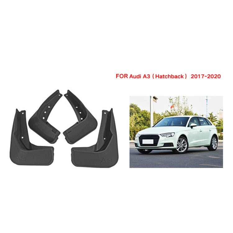 For Audi A3 Hatchback 2017-2020 4pcs/Set Car Auto Soft Plastic Splash Flaps Fender Guard - Mudguards by buy2fix | Online Shopping UK | buy2fix