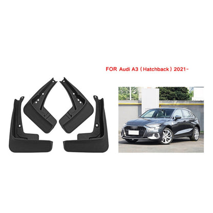 For Audi A3 Hatchback 2021 4pcs/Set Car Auto Soft Plastic Splash Flaps Fender Guard - Mudguards by buy2fix | Online Shopping UK | buy2fix