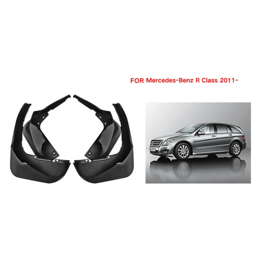 For Mercedes-Benz R-class 2011-2022 4pcs/Set Car Auto Soft Plastic Splash Flaps Fender Guard by buy2fix