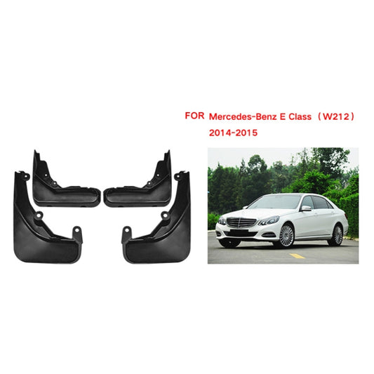 For Mercedes-Benz E-class 2014-2015 4pcs/Set Car Auto Soft Plastic Splash Flaps Fender Guard by buy2fix