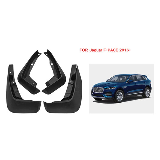 For Jaguar F-pace 2016-2023 4pcs/Set Car Auto Soft Plastic Splash Flaps Fender Guard by buy2fix