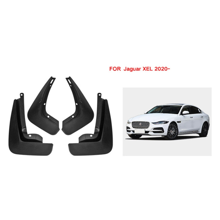 For Jaguar XEL 2020 4pcs/Set Car Auto Soft Plastic Splash Flaps Fender Guard - Mudguards by buy2fix | Online Shopping UK | buy2fix