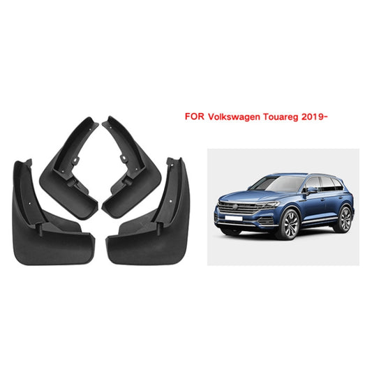 For Volkswagen Touareg 2019 4pcs/Set Car Auto Soft Plastic Splash Flaps Fender Guard by buy2fix