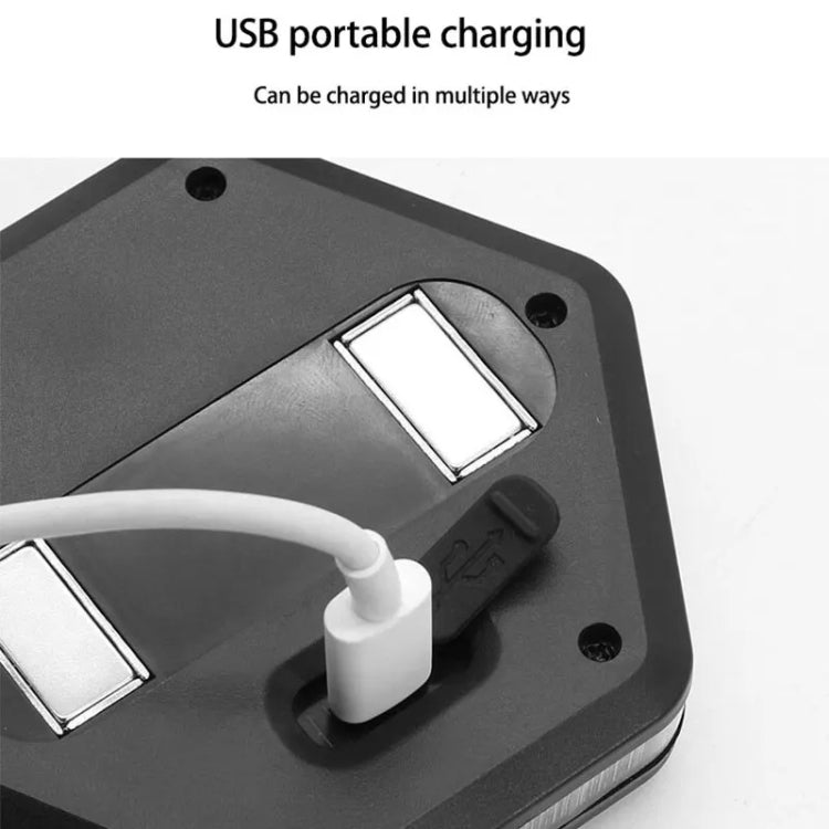 Car USB Rechargeable Strong Magnetic Adsorption COB LED Trunk Reading Light by buy2fix