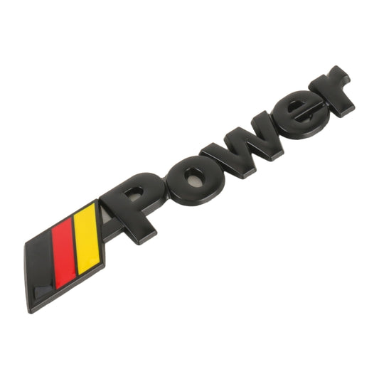 Car Germany Flag Style Power Metal Personalized Decorative Stickers, Size: 14x3x0.3cm (Black) by buy2fix
